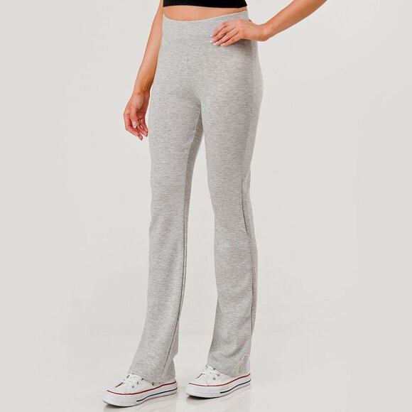 Shosho long flared grey Pants - Picture 3 of 4